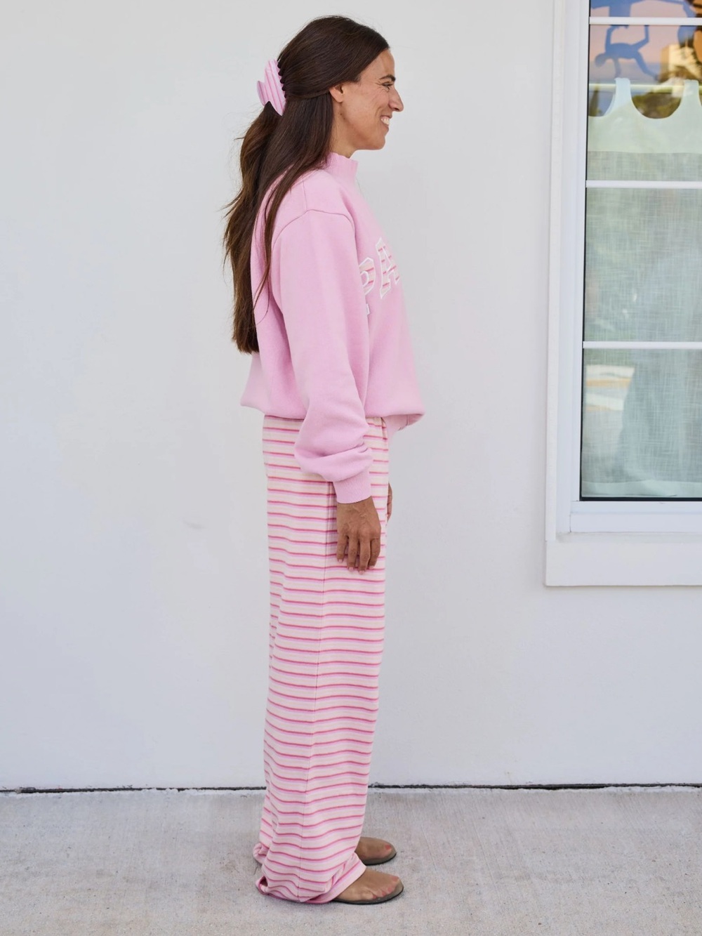 Parke Varsity Mockneck Sweetpea NWT - Picture 4 of 9